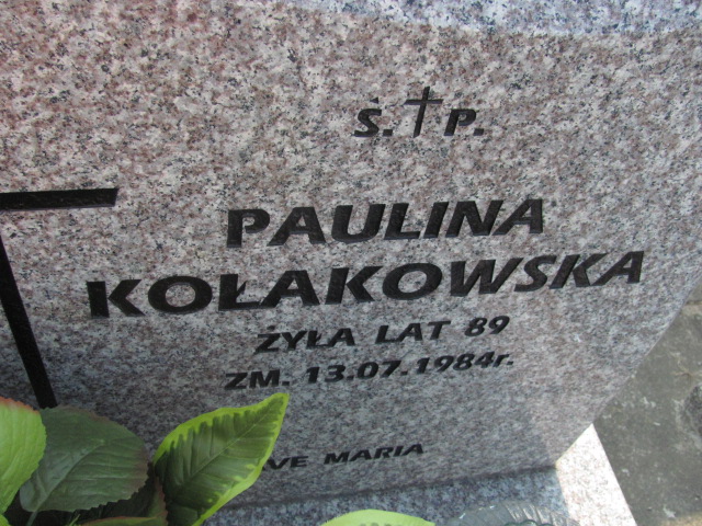 Paulina Kołakowska  1895 Skierkowizna - Grobonet - Wyszukiwarka osób pochowanych