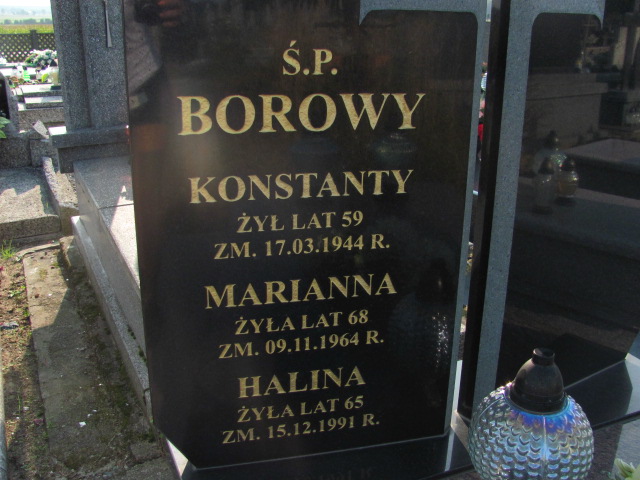 Grób Konstanty Borowy