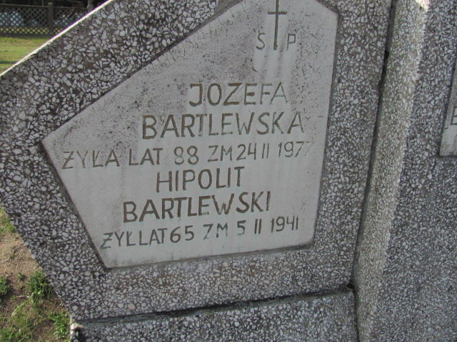 Józefa Bartlewska 1889 Skierkowizna - Grobonet - Wyszukiwarka osób pochowanych