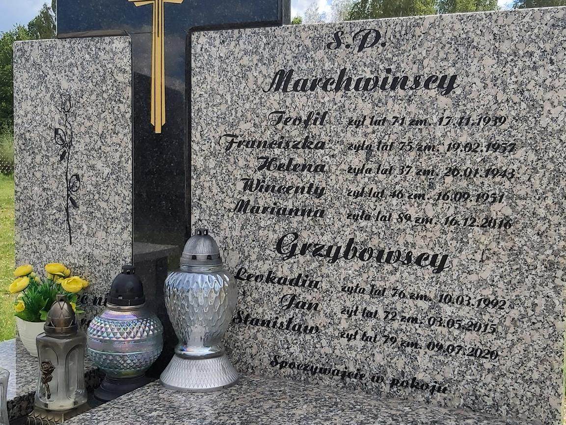 Marianna Marchwińska 1927 Skierkowizna - Grobonet - Wyszukiwarka osób pochowanych